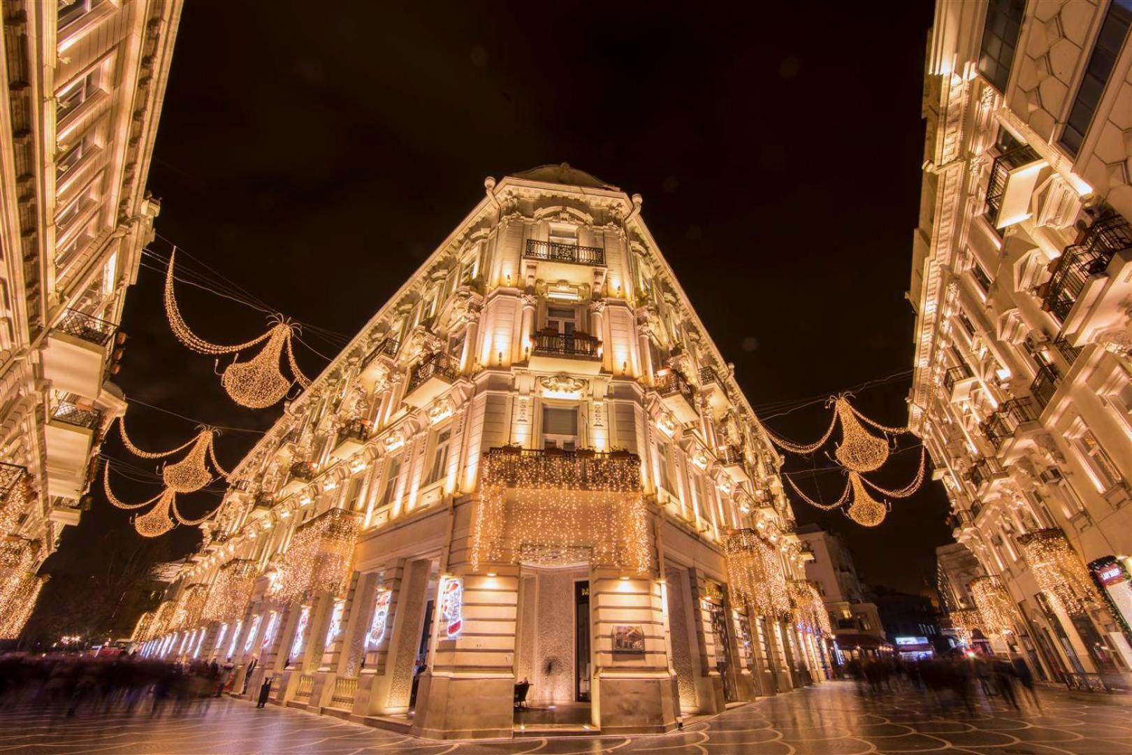 Caspian Ulduz Hotel Baku Bagian luar foto